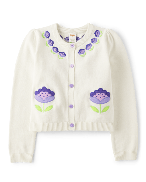 Baby Girls Long Sleeve Embroidered Floral Sweater 3-Piece Outfit Set -  Homegrown by Gymboree