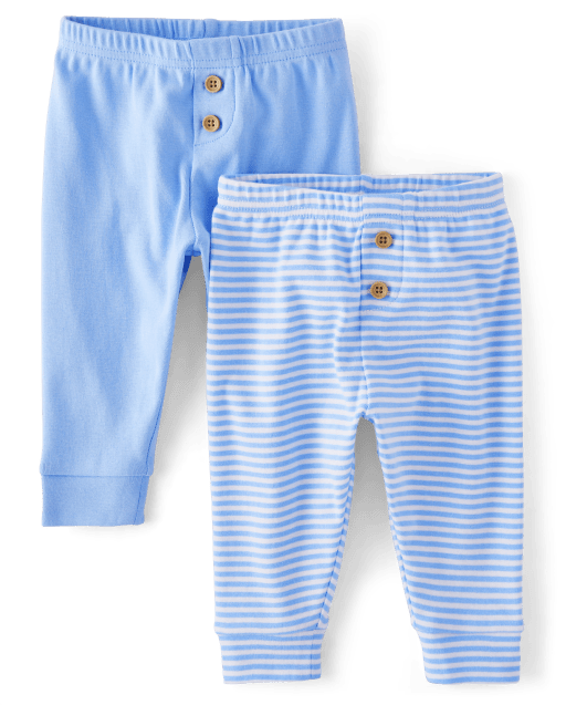 Baby Boys Striped And Solid Knit Pants 2 Pack Homegrown by Gymboree MULTI Gymboree