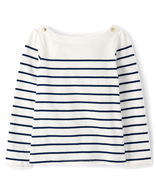 ブランド一覧 | ワールド オンラインストア Girls Cutie Classroom - Top Neck Boat Striped Sleeve Long Gymnastics