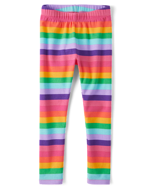 Baby girl rainbow leggings top