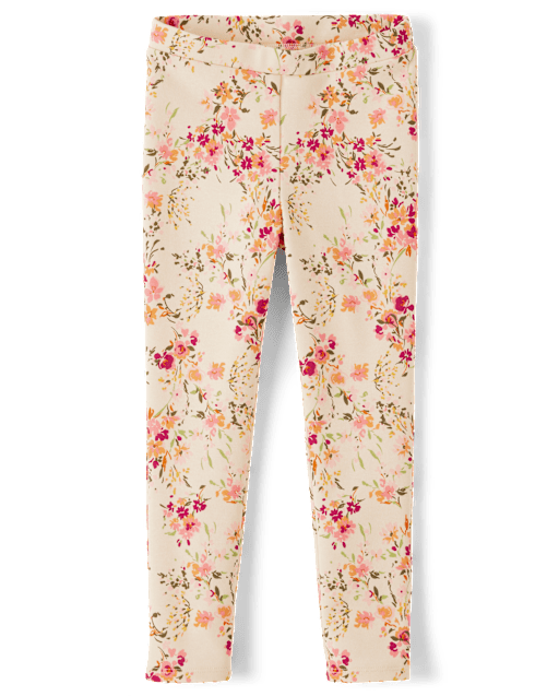 Girls Floral Ponte Jeggings Country Charm FRAPPE Gymboree CA