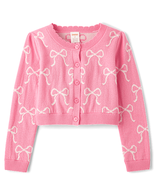 Knitted Rose Cardigan | Off white