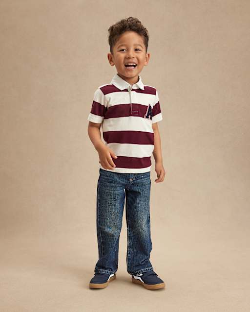 Kids Paint Splatter Baggy Jeans - Campus Cuties - BLUE | Gymboree
