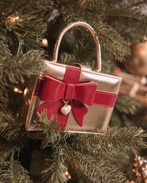 Girls Present Bag - Royal Christmas - METALLIC | Gymboree