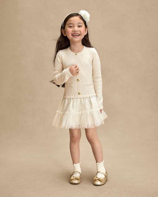 white christmas dresses Monbebe Tutu Playsuit for Baby Cream / 3-6 Months by Bugandbeankids