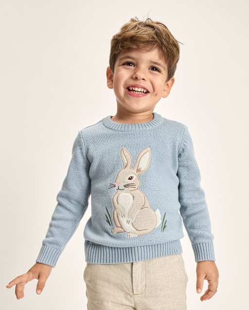 long sleeve toddler easter dress Toddler Baby Girls Easter Dress Cute Letters Embroidery Long Bubble Sleeve Striped Dress