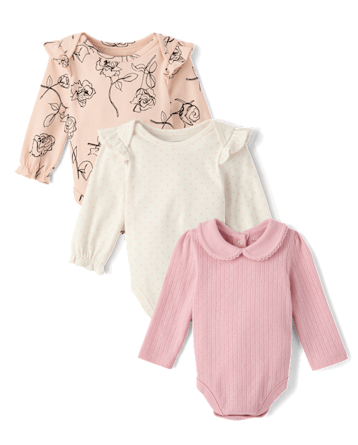 Rose Bodysuit 3 Pack