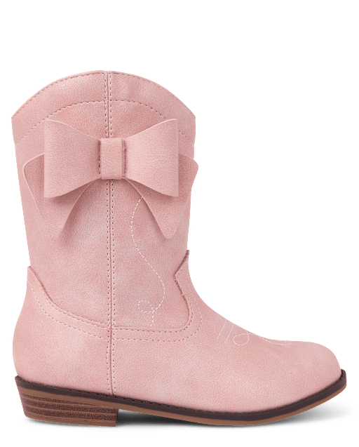 Girls Bow Cowgirl Boots - Nantucket Charm - PINK | Gymboree