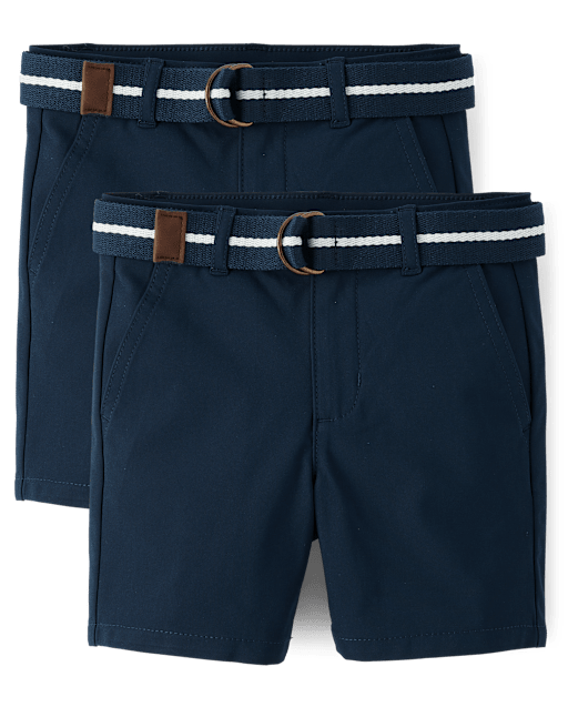 Blue chino shorts boys discount
