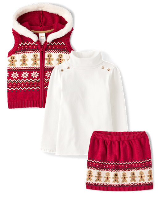Christmas skirt womens zip up top