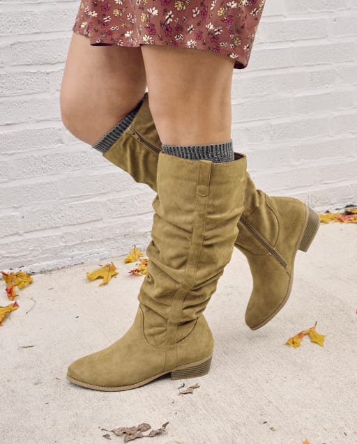 Teen Girls Darla Slouch Boot TAUPE The Children s Place