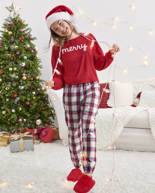 Cute christmas pajamas top for teenage girl