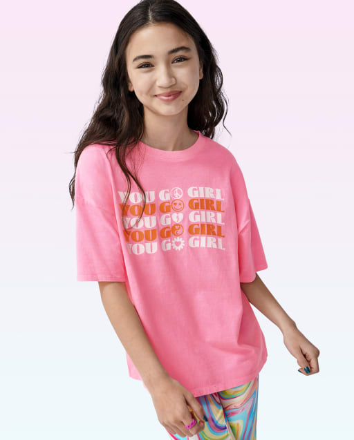  A&E Designs Neon Pink Bright Colorful Youth Kids Tee Shirt  T-Shirt : Clothing, Shoes & Jewelry