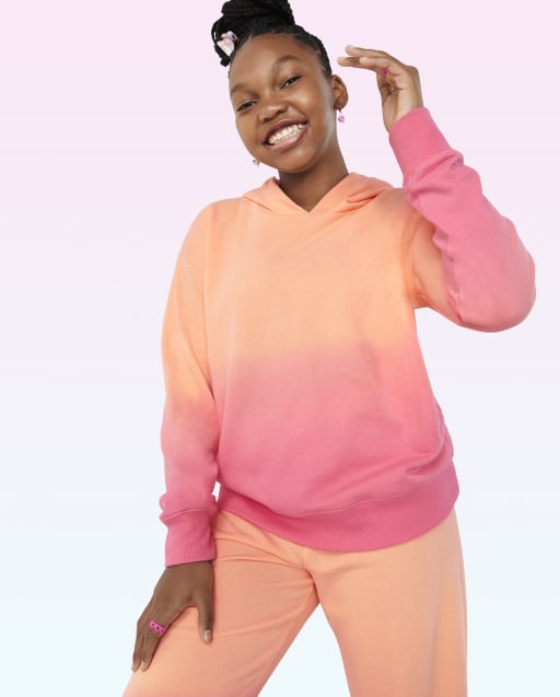 Teen Girls Long Sleeve Logo Hoodie - PINK | The Children's Place