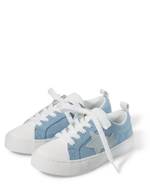 Teen Girls Star Denim Low Top Sneakers DENIM The Children s Place