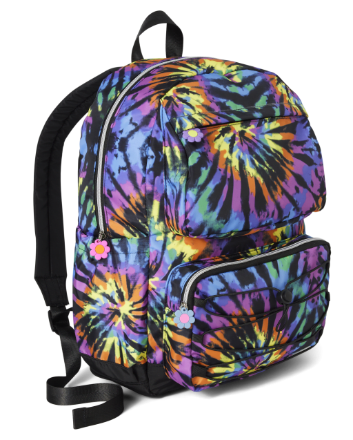 Girls Multicolour Rainbow Logo Backpack