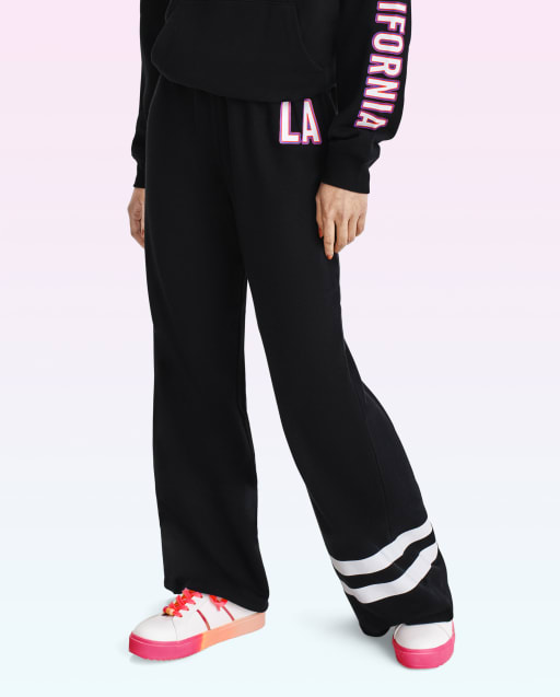 Tween Girls Fleece Wide Leg Pants