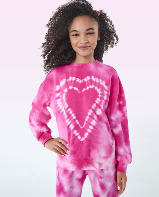 TEAL DIP DYE SWEATSHIRT 3-7 YRS