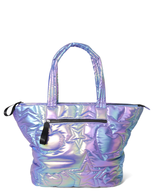 PINK Iridescent Tote Bags