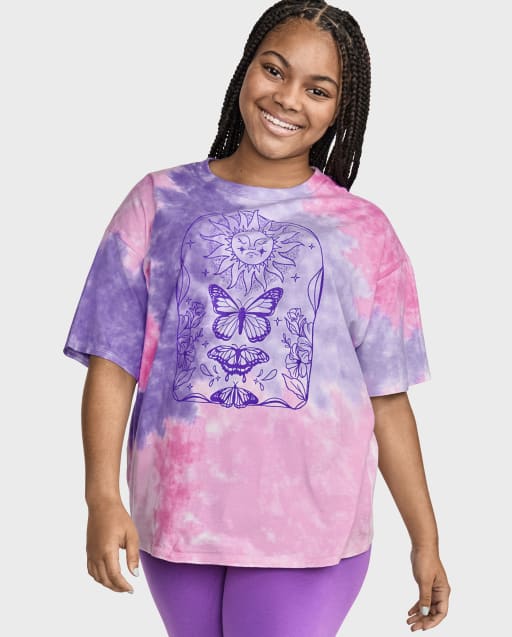 Girls tie shop dye t shirt