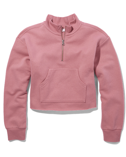 Half zip sweatshirt girls on sale