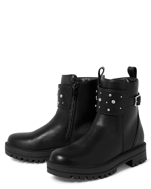 Twin Set Kids Girls Boots In Black