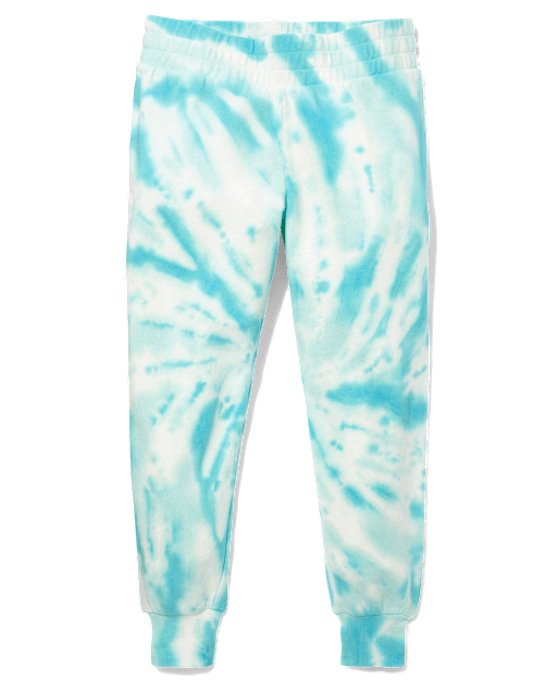 Tween Girls Tie Dye Fleece Jogger Pants WHITE The Children s Place