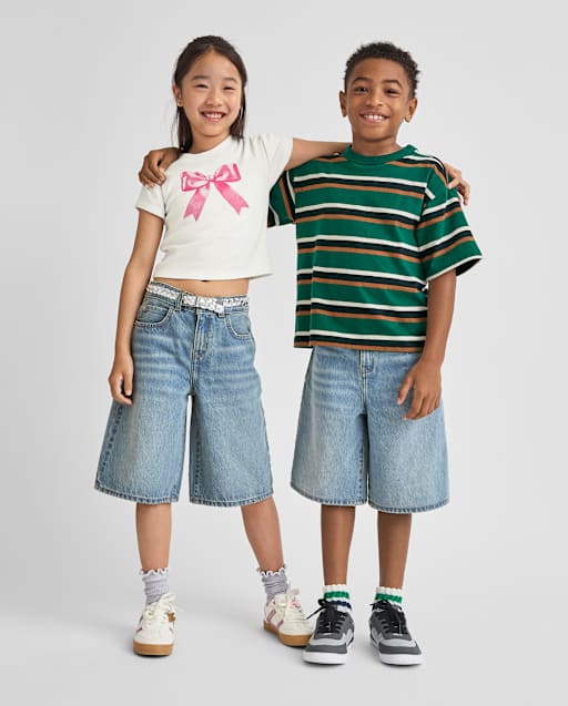 Tween Denim Baggy Jorts - Blue
