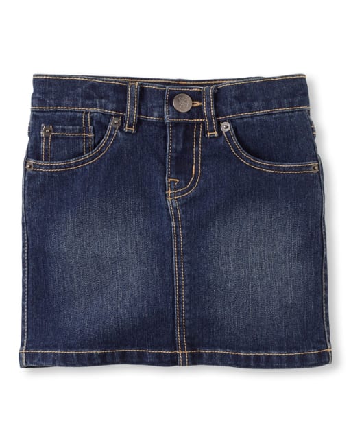 Girls denim skirts clearance