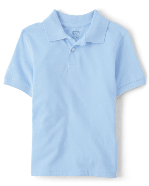 Uniform Children\'s Polo - Pique BROOK Short | Place The Boys Sleeve