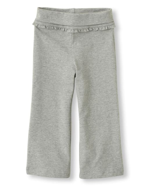 Baby And Toddler Girls Active Knit Foldover Waist Pants H T GREY The Children s Place CA