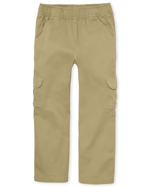 Boys Casual Cargo Pants Elastic Waist Solid Color Jogger - Temu-mncb.edu.vn