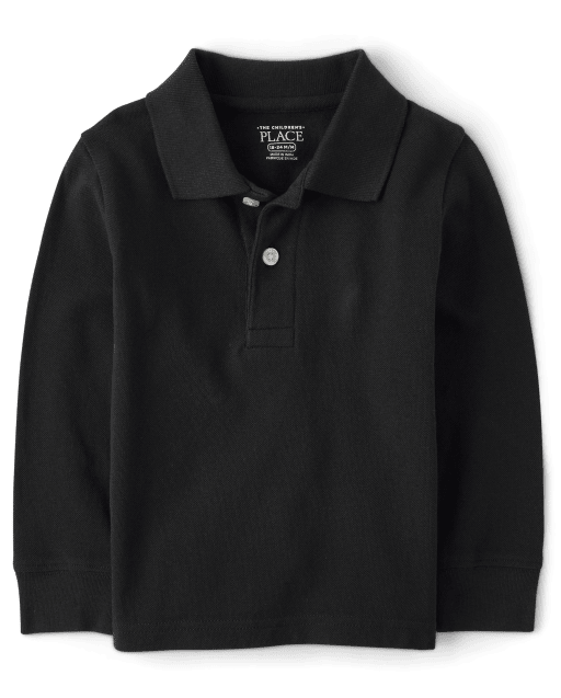 Baby And Toddler Boys Uniform Long Sleeve Pique Polo The Children's