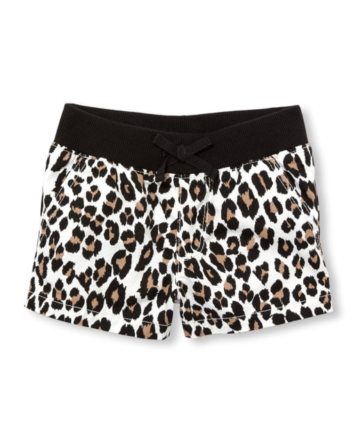 Girls Pull On Leopard Print Woven Shorts BUNNYS TAIL The Children s Place CA