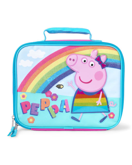 Toddler Girls Peppa Pig Glitter Rainbow Lunch Box