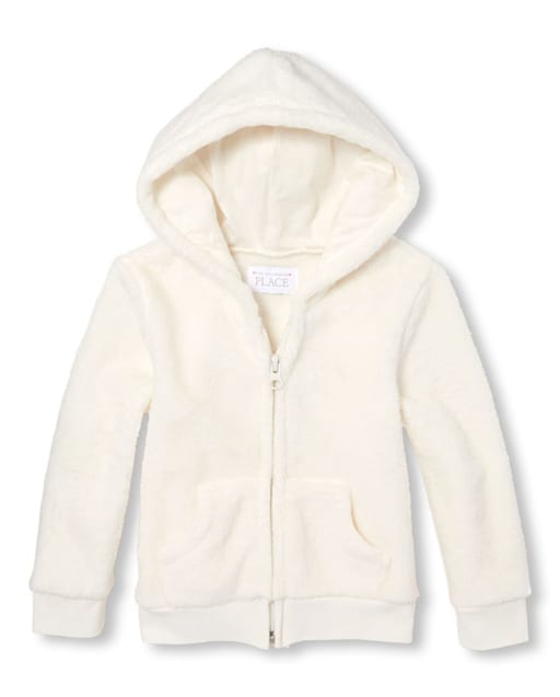 Girls faux fur hoodie new arrivals