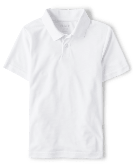 Boys white sales school polo shirts