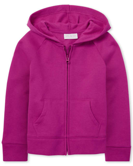 Girls zip front hoodie hot sale