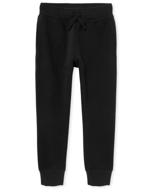 Boys Uniform Regular Active Fleece Knit Jogger Pants 3-Pack