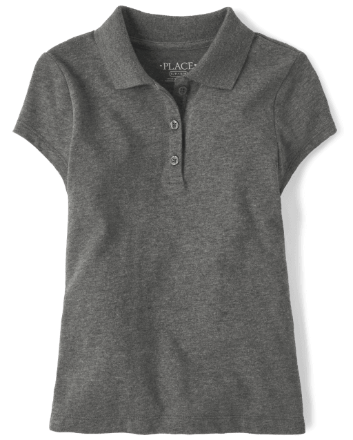 Girls Uniform Short Sleeve Soft Jersey Polo The Children s Place