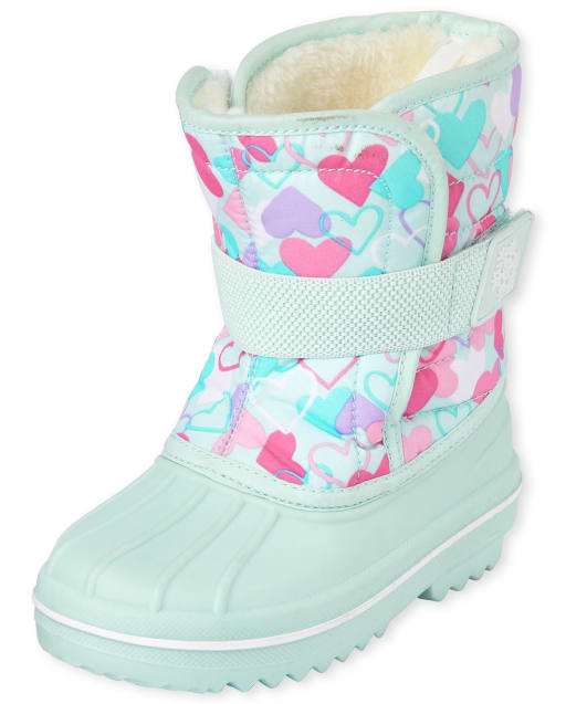 Girls teal snow boots cheap