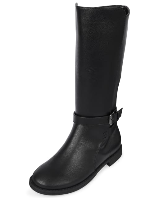 Girls size 12 black boots shop