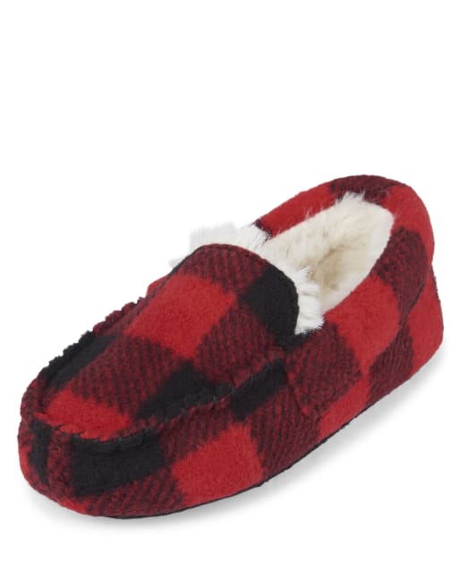 Red buffalo plaid slippers new arrivals