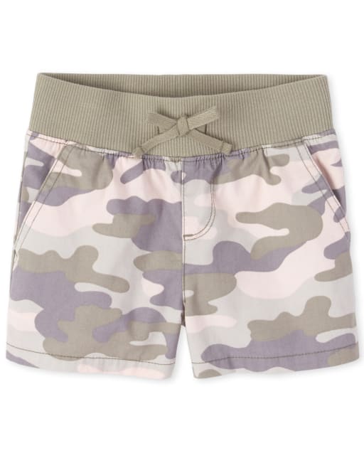 Girls camo shorts deals