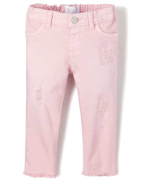 Baby And Toddler Girls Denim Skinny Jeans - PINK | The Children's Place