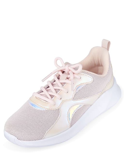 Pink iridescent sneakers sale