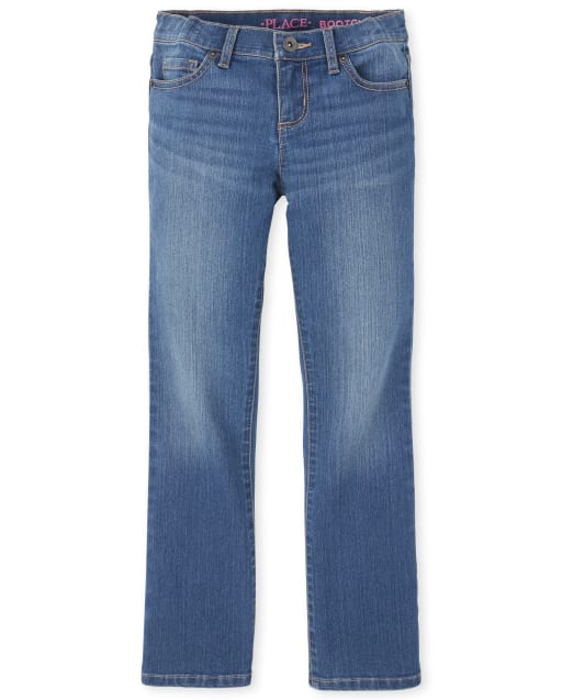 Girls Basic Bootcut Jeans  The Children's Place - MD LARA WASH