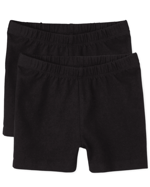 Girls Knit Cartwheel Shorts 2Pack The Children's Place BLACK