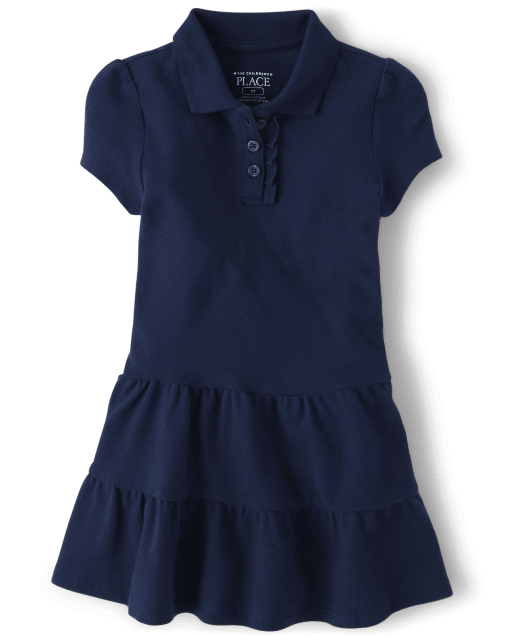 Toddler girl polo dress cheap