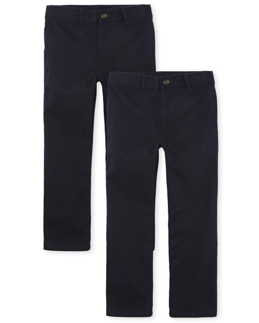 【2plan】Easy Snap Chino Overall Adaptive Easy-Care Chino Pant with Magnetic Closures